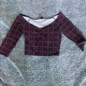 Boho patterned crop top